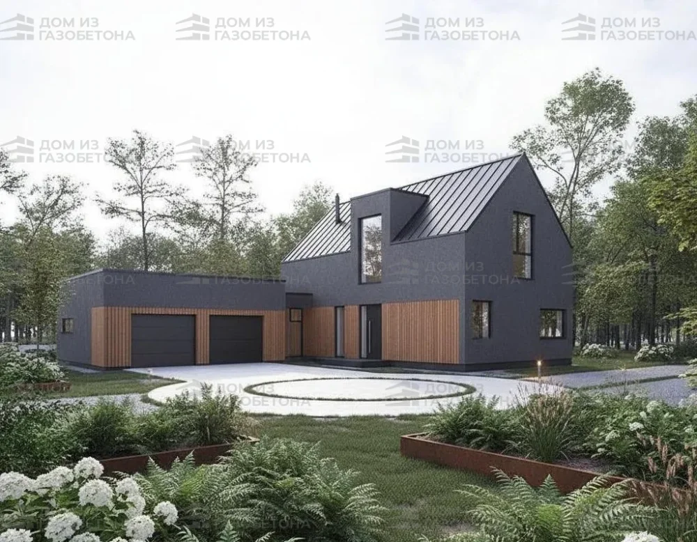 Проект Двухэтажный дом 21 на 19, 254 м2