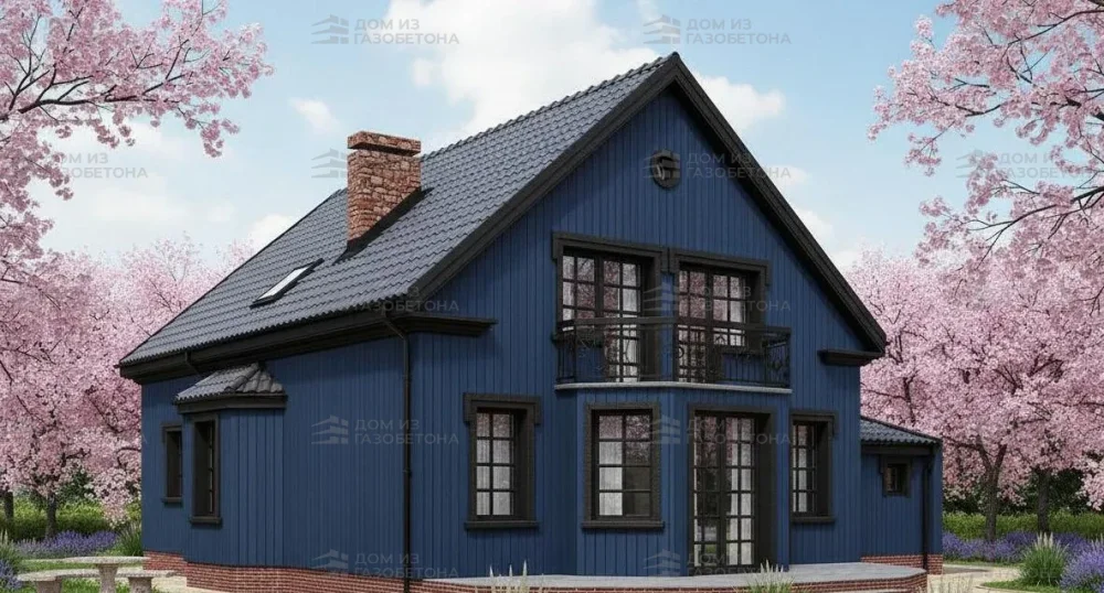 Проект Двухэтажный дом 13 на 12, 173 м2