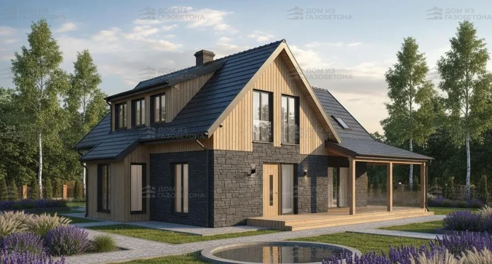 Проект Двухэтажный дом 10 на 12, 118 м2