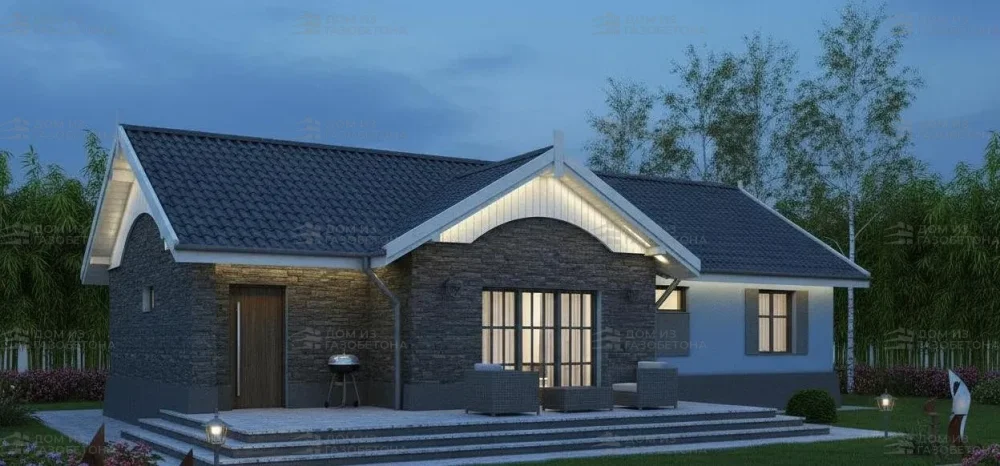 Проект Одноэтажный дом 15 на 10, 95 м2