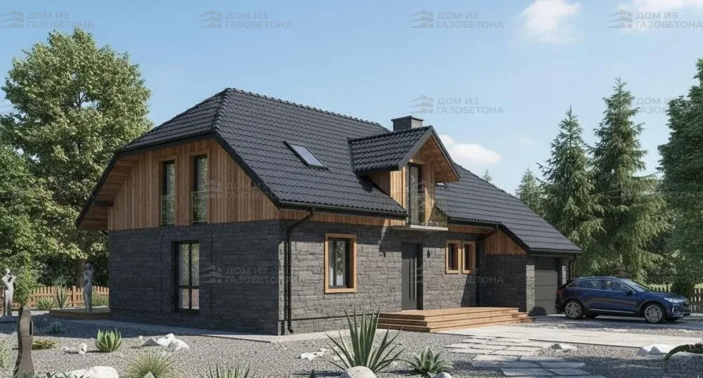 Проект Двухэтажный дом 15 на 10, 173 м2