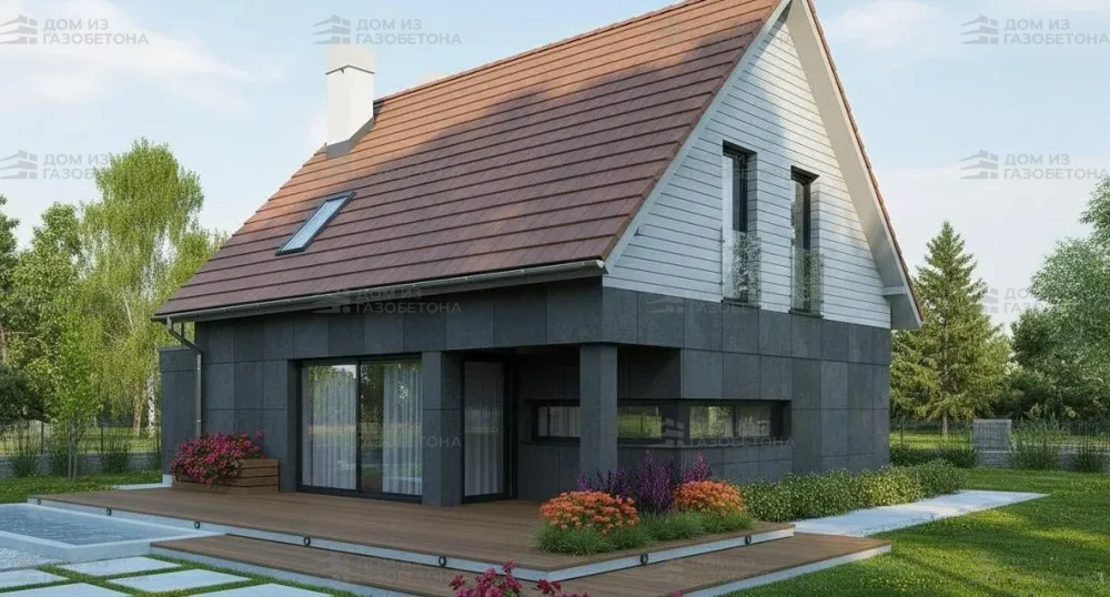 Проект Двухэтажный дом 14 на 10, 131 м2