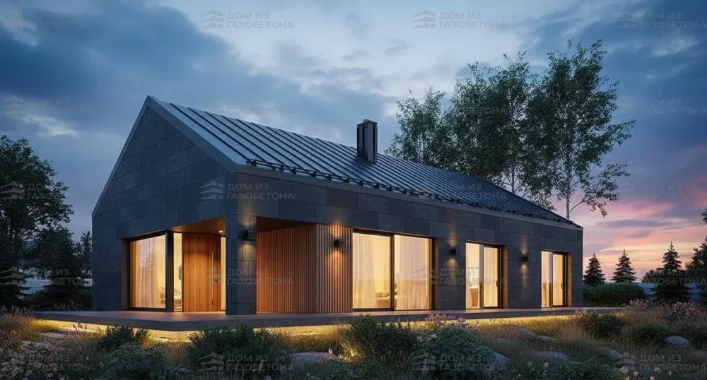 Проект Одноэтажный дом 17 на 17, 152 м2