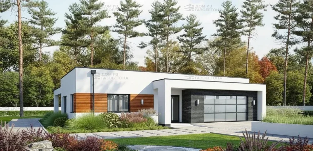 Проект Одноэтажный дом 17 на 18, 212 м2