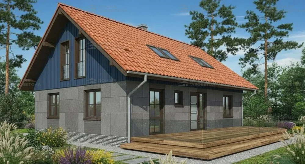 Проект Двухэтажный дом 16 на 10, 185 м2