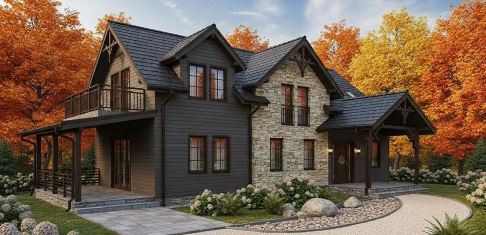 Проект Двухэтажный дом 20 на 15, 287 м2