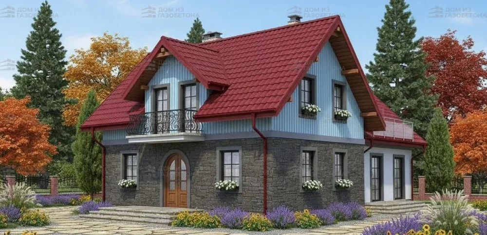 Проект Двухэтажный дом 15 на 11, 200 м2