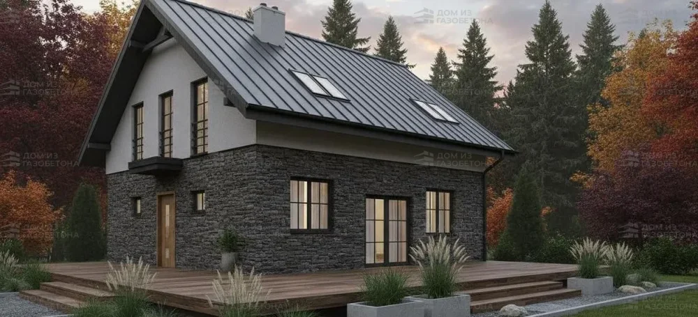 Проект Двухэтажный дом 10 на 12, 146 м2