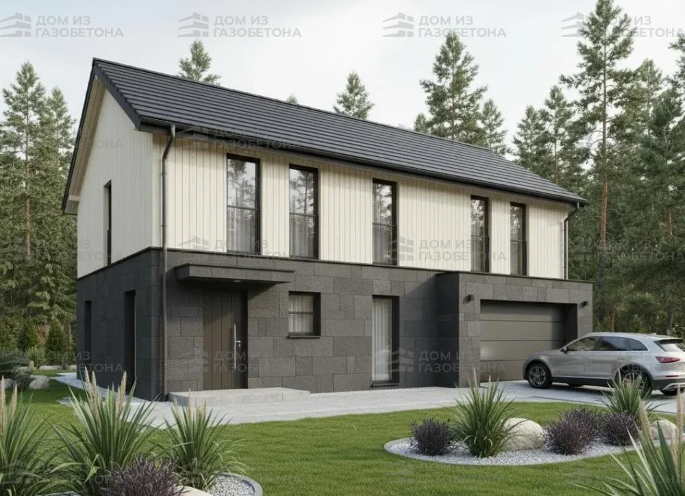 Проект Двухэтажный дом 16 на 11, 180 м2